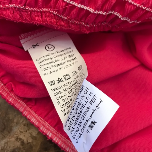 New Chic Blouson Gathered Halter Top Blouse Hot Pink - Picture 3 of 3